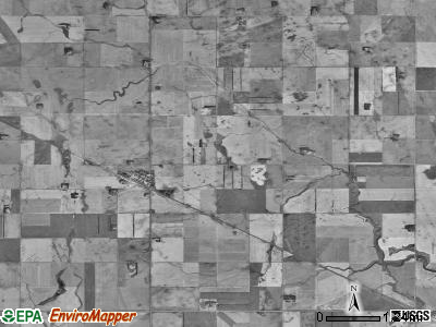 Alma township, North Dakota satellite photo by USGS