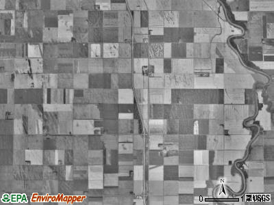 Lincoln township, North Dakota satellite photo by USGS