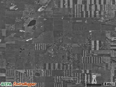 Grenora township, North Dakota satellite photo by USGS