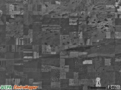 Rock Island township, North Dakota satellite photo by USGS