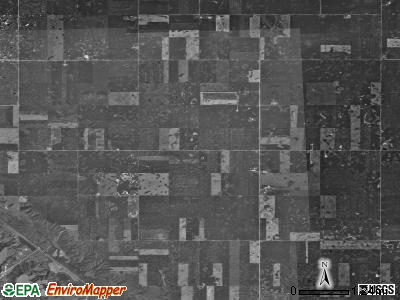 Greenbush township, North Dakota satellite photo by USGS
