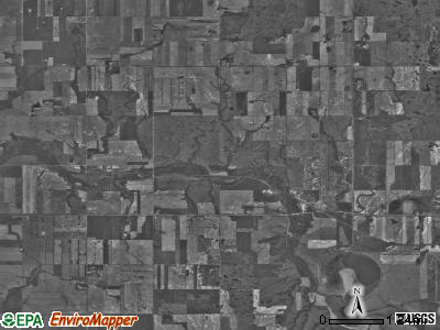 Battleview township, North Dakota satellite photo by USGS