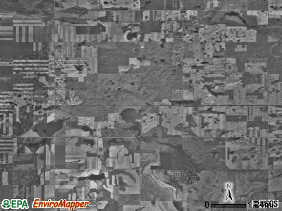 Big Meadow township, North Dakota satellite photo by USGS
