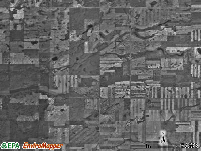 Big Stone township, North Dakota satellite photo by USGS