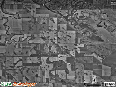 Meadow township, North Dakota satellite photo by USGS