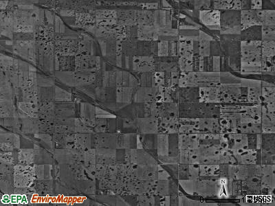 Elms township, North Dakota satellite photo by USGS
