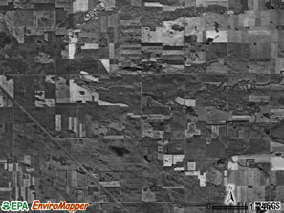 Wellington township, North Dakota satellite photo by USGS