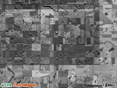 New City township, North Dakota satellite photo by USGS