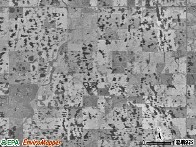 Seivert township, North Dakota satellite photo by USGS