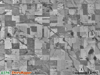 Nekoma township, North Dakota satellite photo by USGS