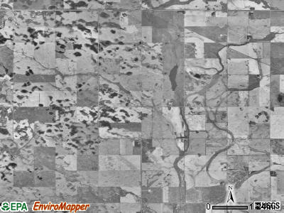 Billings township, North Dakota satellite photo by USGS