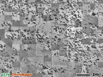 Storlie township, North Dakota satellite photo by USGS