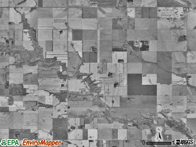 Osford township, North Dakota satellite photo by USGS