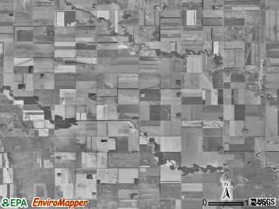 Crystal township, North Dakota satellite photo by USGS