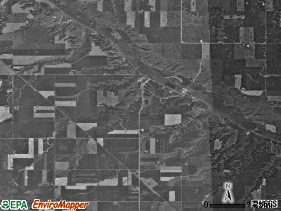 Carbondale township, North Dakota satellite photo by USGS