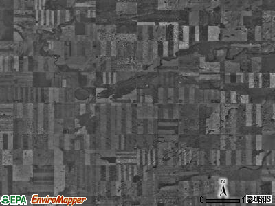 Ellisville township, North Dakota satellite photo by USGS
