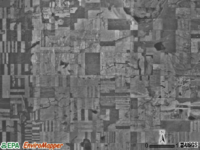 South Meadow township, North Dakota satellite photo by USGS