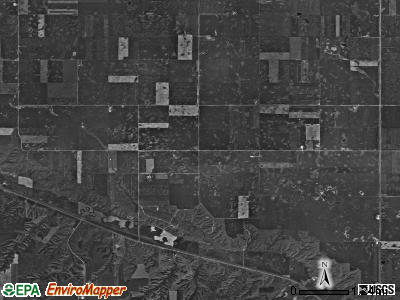 White Ash township, North Dakota satellite photo by USGS
