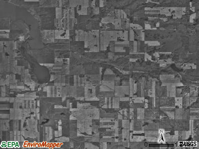 Powers township, North Dakota satellite photo by USGS