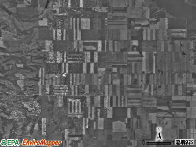 Powers Lake township, North Dakota satellite photo by USGS