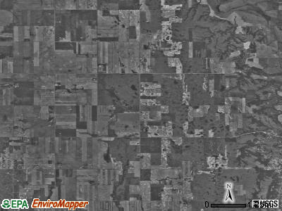 Bicker township, North Dakota satellite photo by USGS
