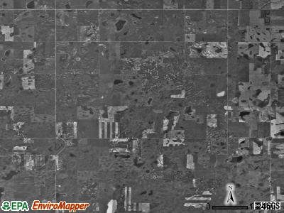 Crowfoot township, North Dakota satellite photo by USGS
