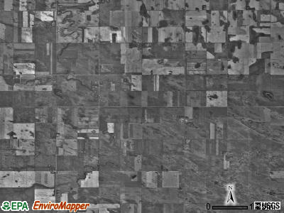 Little Deep township, North Dakota satellite photo by USGS