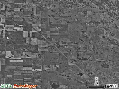 Normal township, North Dakota satellite photo by USGS