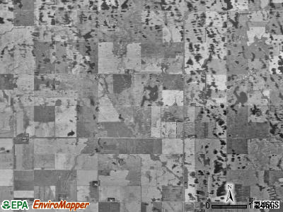 Klingstrup township, North Dakota satellite photo by USGS