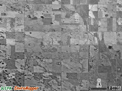 Prospect township, North Dakota satellite photo by USGS