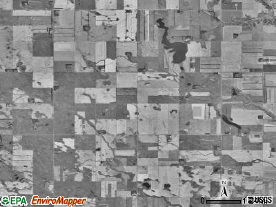 Silvesta township, North Dakota satellite photo by USGS