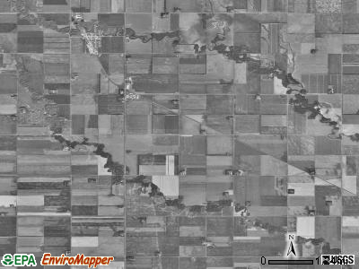Glenwood township, North Dakota satellite photo by USGS