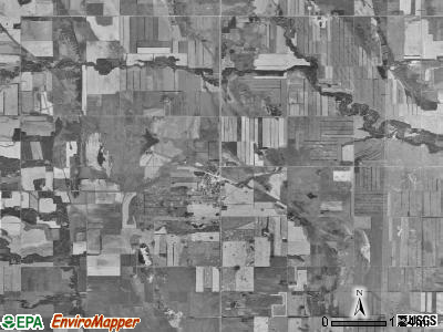 Lampton township, North Dakota satellite photo by USGS