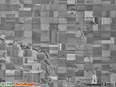Farmington township, North Dakota satellite photo by USGS
