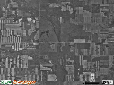 Athens township, North Dakota satellite photo by USGS