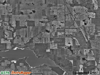 James Hill township, North Dakota satellite photo by USGS
