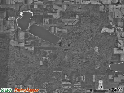 Cottonwood township, North Dakota satellite photo by USGS