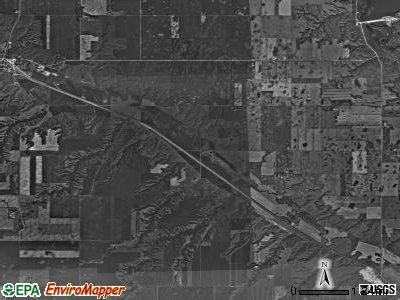 Mayland township, North Dakota satellite photo by USGS