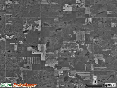 Stave township, North Dakota satellite photo by USGS