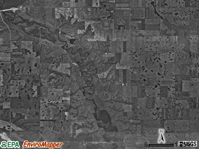 St. Marys township, North Dakota satellite photo by USGS