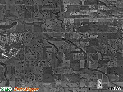 Tatman township, North Dakota satellite photo by USGS