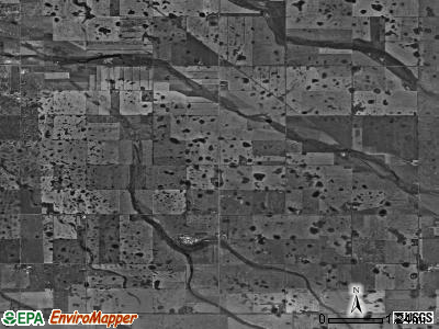 Margaret township, North Dakota satellite photo by USGS