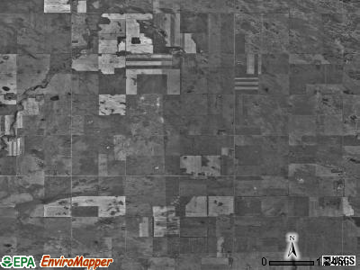 Saline township, North Dakota satellite photo by USGS
