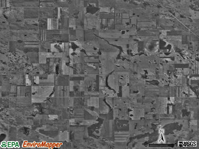 Wagar township, North Dakota satellite photo by USGS