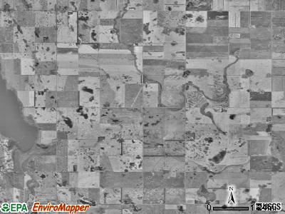 Springfield township, North Dakota satellite photo by USGS