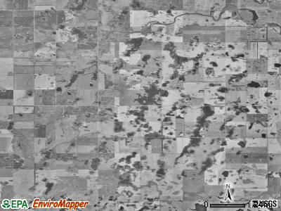 Atkins township, North Dakota satellite photo by USGS