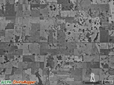 Sullivan township, North Dakota satellite photo by USGS
