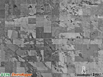 Newland township, North Dakota satellite photo by USGS
