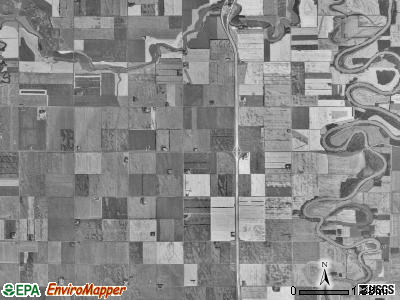 Acton township, North Dakota satellite photo by USGS