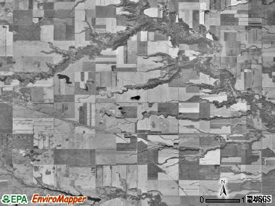 Vesta township, North Dakota satellite photo by USGS